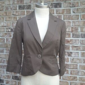 Anthropologie Tabitha 1-Button Blazer Brown 4
